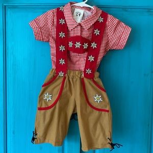 ♥️ Edelweiss Oktoberfest Lederhosen Costume Set 🥨 18m-2T